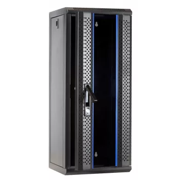 DSIT DS10-3315 15U 10 inch wandmontage serverrack-kast met glazen deur, 312x310x752 mm, zwart