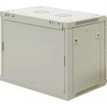 DSIT 9U Wandmontage Serverkast met Glazen Deur, Wit, 600x450x500 mm