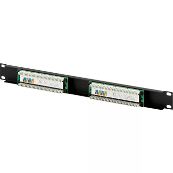 DSIT DS-Patch5-16UTP 19 inch 1U CAT5e UTP 16-poorts patchpaneel, zwart