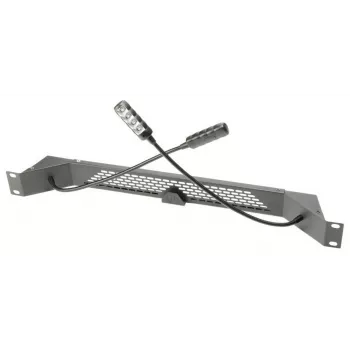 DSIT 19 inch ganzenhals-ledlamp wit - flexibele XLR-lamp voor mengpanelen en racks