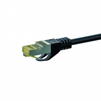 DSIT DC-70-005 Cat.7 S/FTP PiMF RJ45 netwerkkabel, 0,5 m, zwart