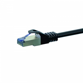 DSIT CAT 6a S/FTP LSOH netwerk-patchkabel, 15 m, zwart