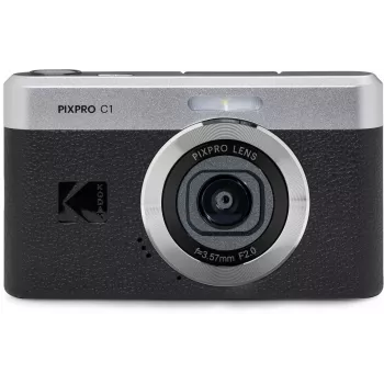 KODAK PixPro C1 zwart compacte digitale camera met 16GB SDHC-kaart
