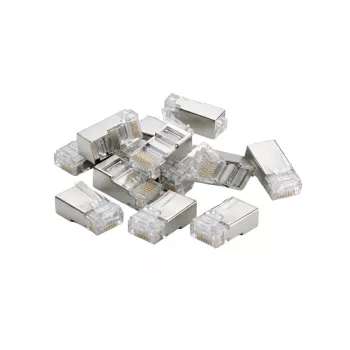 DSIT FTP RJ45 CAT6 netwerkconnector voor massieve aderkabels - 10-pack