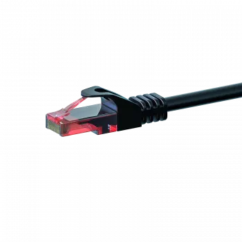 DSIT Cat6 U/UTP ethernet-patchkabel, 1 m, zwart, 100% koper (DC-60-010)