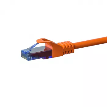 DSIT CAT6a U/UTP 100% koper netwerk-patchkabel, 20m, oranje, RJ45, 10Gbps, 500MHz