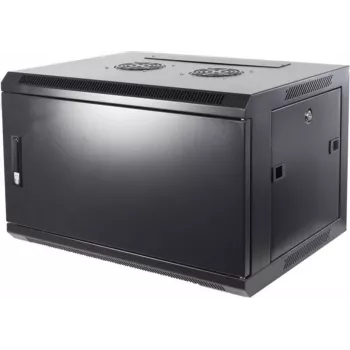 DSIT DS6406M 6U wandmontage-serverbehuizing met metalen deur, 600x450x367 mm, zwart