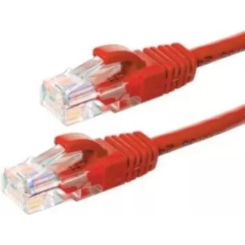 DSIT CAT5e U/UTP netwerk-patchkabel, 3 m, rood, 100% koper (DC-55-030)
