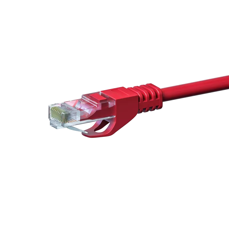 DSIT CAT5e U/UTP netwerk-patchkabel, 3 m, rood, 100% koper (DC-55-030)