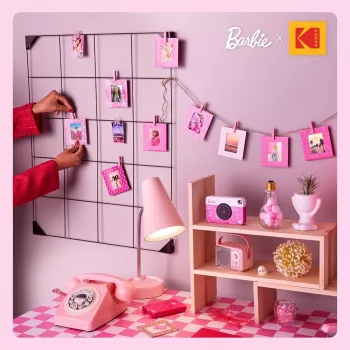 Kodak x Barbie papieren fotolijst voor 2x3 inch-foto's, 10 stuks (RODB2X3FRSQ)