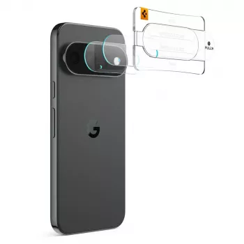 Spigen Optik Pro Glas.tR EZ Fit cameraschutz 2-pack voor Google Pixel 11 Pro - transparant