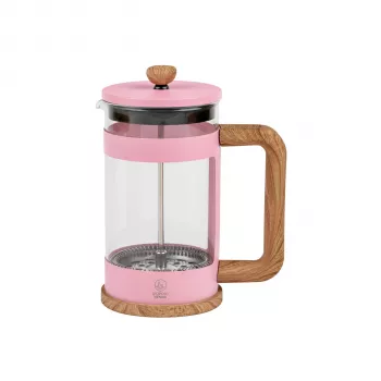 Leopold Vienna Franca French Press koffie- en theezetter, roze, 600 ml