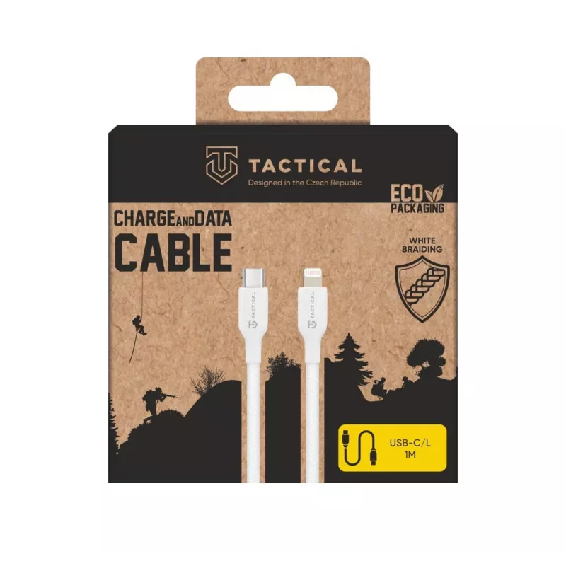 Tactical Stitch Thread USB-C naar Lightning-kabel, wit