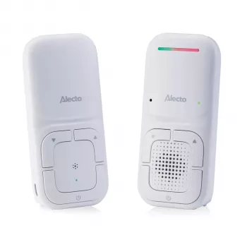 Alecto DBX130 DECT babyfoon met full ECO-modus, intercomfunctie, temperatuursensor, slaapliedjes en nachtlamp
