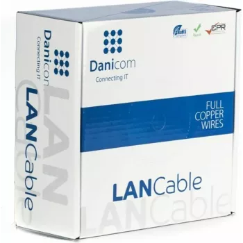 DSIT DANICOM CAT5e UTP buitenkabel 305m massieve geleider PE Fca zwart 100% koper