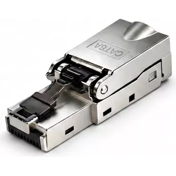 DSIT S/FTP CAT6a gereedschapsloze RJ45 netwerkstekker voor soepele kabel