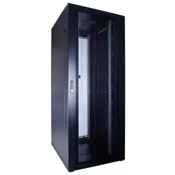 DSIT 19 inch serverrack met geperforeerde voordeur 600 x 800 - 42U zwart
