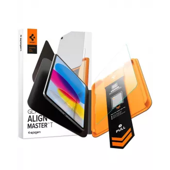 Spigen AlignMaster Glass.tR gehard glas schermbescherming voor iPad 10,9 inch (10e generatie 2022) en iPad 11 inch (11e generatie 2025) - transparant