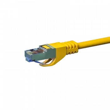 DSIT CAT 6a S/FTP LSOH netwerk-patchkabel, 3m, geel