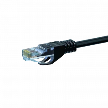 DSIT CAT 6 U/UTP netwerkkabel 0,50 m zwart CCA RJ45