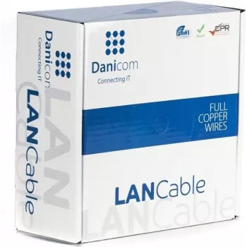 DSIT DANICOM CAT6 UTP 100m PVC Fca netwerkkabel DC-UTP6-100-FCA