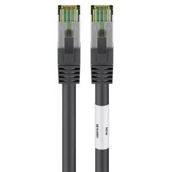 DSIT RJ45-netwerkkabel S/FTP PiMF met CAT 8 ruwkabel zwart 1m