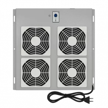 DSIT DS-FT-OUT ventilatie-eenheid met 4 ventilatoren en thermostaat voor buitenbehuizing van netwerkkasten