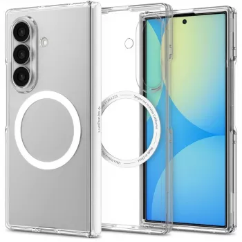 SPIGEN Ultra Hybrid Pro MagSafe hoesje voor Samsung Galaxy Z Fold 8 Ultra transparant/wit