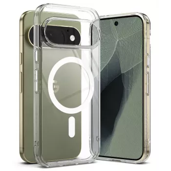 Ringke Fusion Magnetic MagSafe-hoesje voor Google Pixel 11 Pro - transparant