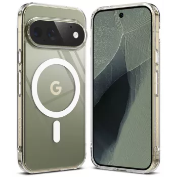 Ringke Fusion Magnetic MagSafe-hoesje voor Google Pixel 11 Pro - transparant