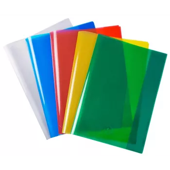 SAX 5 A4 schriftomslagen, verschillende kleuren, transparant PP