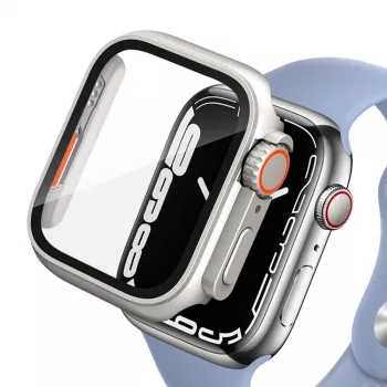 TECH-PROTECT DEFENSE360 Apple Watch 4/5/6/SE (44mm) titanium/oranje robuuste behuizing met geïntegreerde band