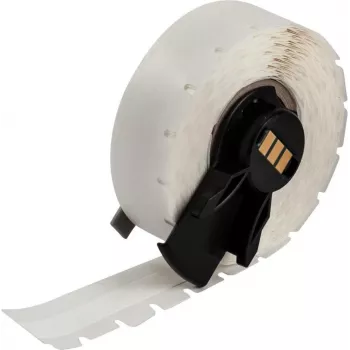 BRADY M6C-375-498 herpositioneerbaar multifunctioneel vinylstof-etiket, wit, 9,53 mm x 9,14 m
