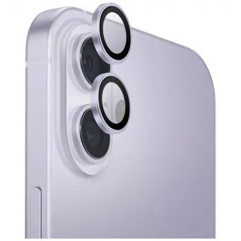UNIQ Optix aluminium camera-objectiefbescherming voor iPhone 17 met applicator lavendel