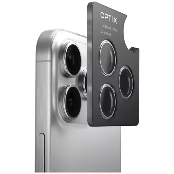 UNIQ Optix aluminium camera-objectiefbescherming voor iPhone 17 met applicator lavendel