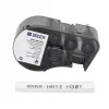 Brady M4C-250-7641 zelflaminerende vinyl-kabelmarker voor BMP51/BMP53, 38,1 mm x 19,05 mm, wit/transparant, 6,4 m rol