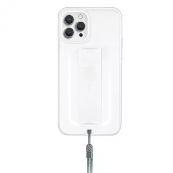 UNIQ Heldro Antimicrobial-hoesje voor iPhone 12/12 Pro 6,1 inch Natural Frost