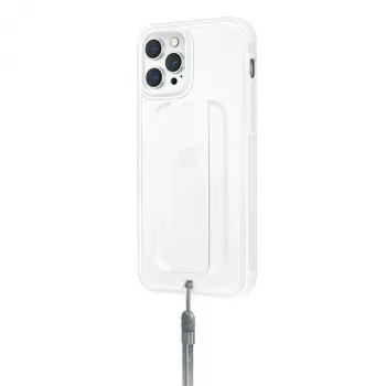 UNIQ Heldro Antimicrobial-hoesje voor iPhone 12/12 Pro 6,1 inch Natural Frost
