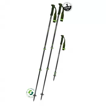 Komperdell Carbon EVO Zero koolstofstokken, Groen