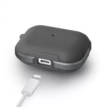 UNIQ Valencia antibacteriële hoes voor AirPods Pro - gunmetal grijs