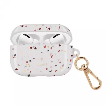UNIQ Coehl Terrazzo hoes voor Apple AirPods Pro - naturelwit