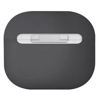 UNIQ Lino siliconenhoes voor AirPods 3e generatie, asgrijs