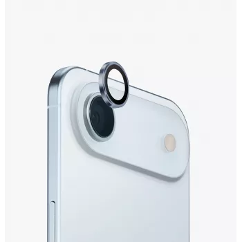 UNIQ Optix aluminium cameralensbeschermer met applicator voor Apple iPhone Air, Zilver