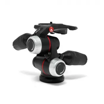 Manfrotto MHXPRO-3WX 3-weg pan-kop met intrekbare hendels, aluminium, 8 kg draagkracht, snelwisselplaat 200PL-14, zwart