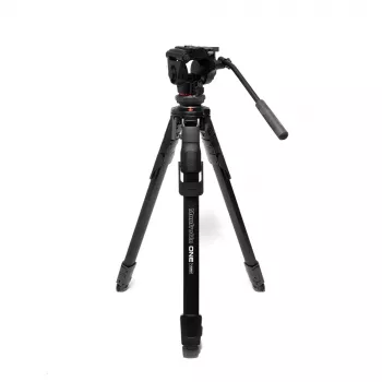 Manfrotto MKONEVA-500X hybride foto-video-statief met fluid-kop, 5-voudig aluminium poten, flip-locks, snelkolom, draagtas