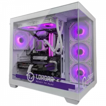 LORGAR ADVANCED A201 gaming-pc - AMD Ryzen 5 7500F, GeForce RTX 5060 Ti 16GB, 32GB DDR5, 1TB NVMe SSD, 750W voeding, wit