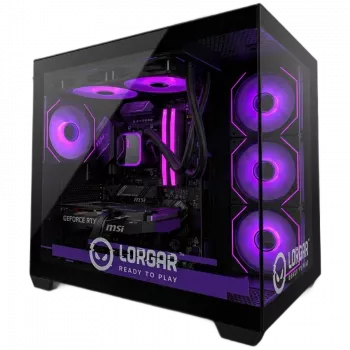 LORGAR ADVANCED A201 gaming-pc - AMD Ryzen 5 7500F, GeForce RTX 5060 Ti 16GB, 32GB DDR5 6400MHz, 1TB NVMe SSD, 750W voeding, 240mm AIO, zwart