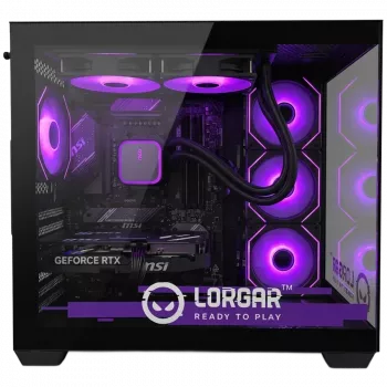 LORGAR ADVANCED A201 gaming-pc - AMD Ryzen 5 7500F, GeForce RTX 5060 Ti 16GB, 32GB DDR5 6400MHz, 1TB NVMe SSD, 750W voeding, 240mm AIO, zwart