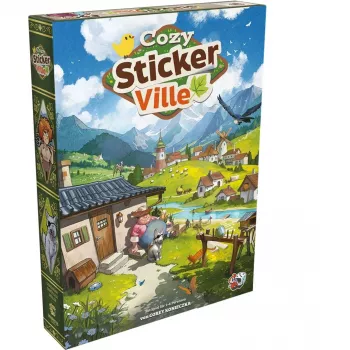 ASMODEE Cozy Stickerville Sticker Book | TOPModel-serie | 24 pagina's, 6 stickerbladen | creatief spelen vanaf 6 jaar