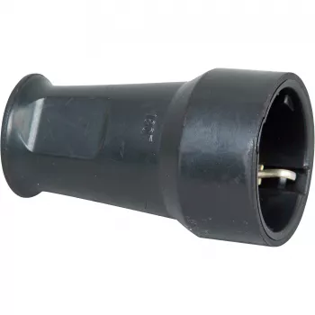 Kopp SEBS randaardecontactdoos, tot 3x1,5 mm², zwart